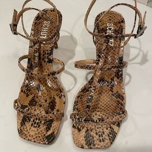 Schutz snake skin heels